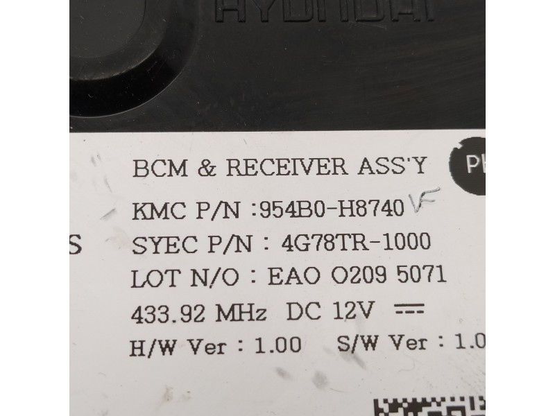 Recambio de modulo electronico para kia stonic (ybcuv) drive referencia OEM IAM 954B0H8740 4G78TR1000 