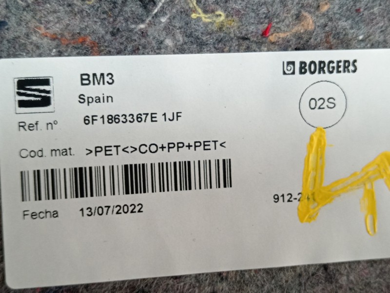 Recambio de no identificado para seat ibiza (kj1) style go referencia OEM IAM 6F1863367E  