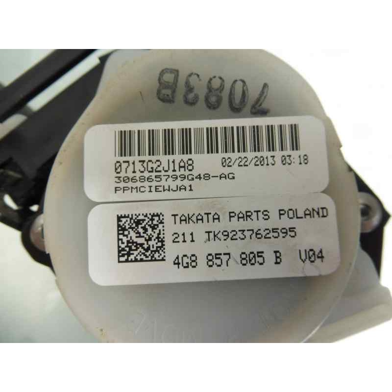 Recambio de cinturon seguridad trasero derecho para audi a6 allroad quattro (4gh) 3.0 tdi referencia OEM IAM 4G8857805B  