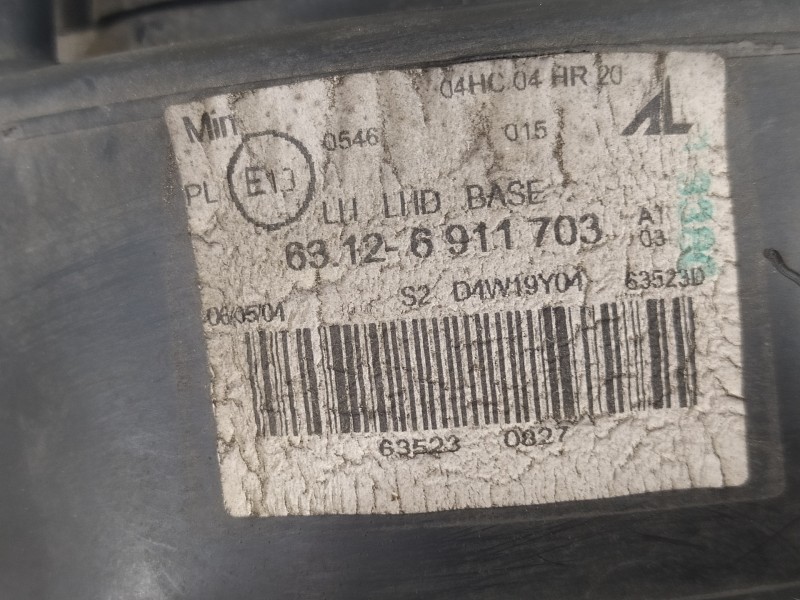 Recambio de faro izquierdo para bmw mini (r50,r53) one referencia OEM IAM 63126911703  