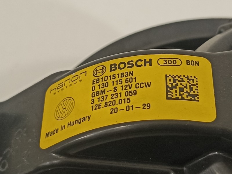 Recambio de ventilador calefaccion para seat mii (kf1) referencia OEM IAM 3135102362 0130115601 12E820015