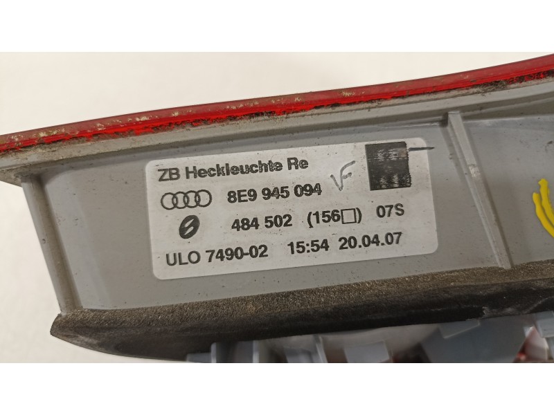 Recambio de piloto trasero derecho para audi a4 avant (8e) 2.0 tdi (dpf) (125kw) referencia OEM IAM 8E9945094  