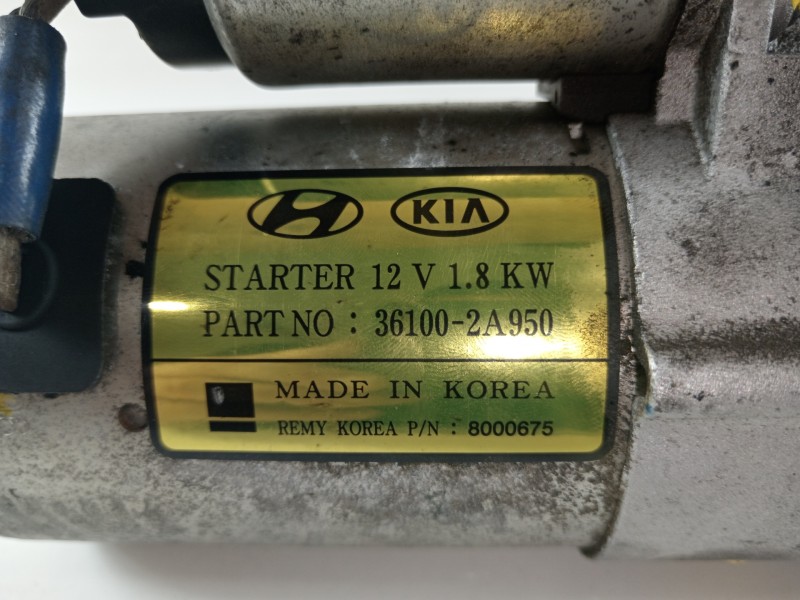 Recambio de motor arranque para hyundai i30 (gd) style referencia OEM IAM 361002A950  