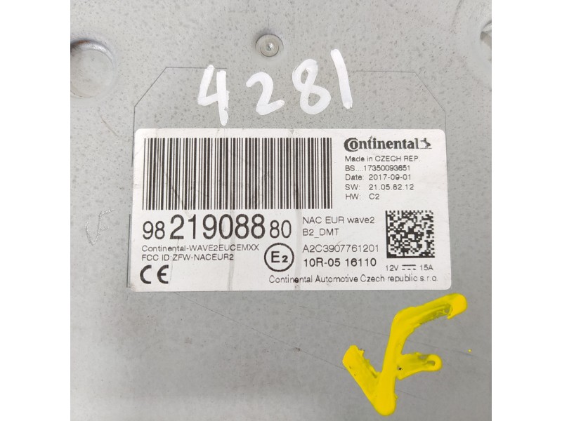 Recambio de sistema navegacion gps para citroën c-elysée shine referencia OEM IAM 9821908880  