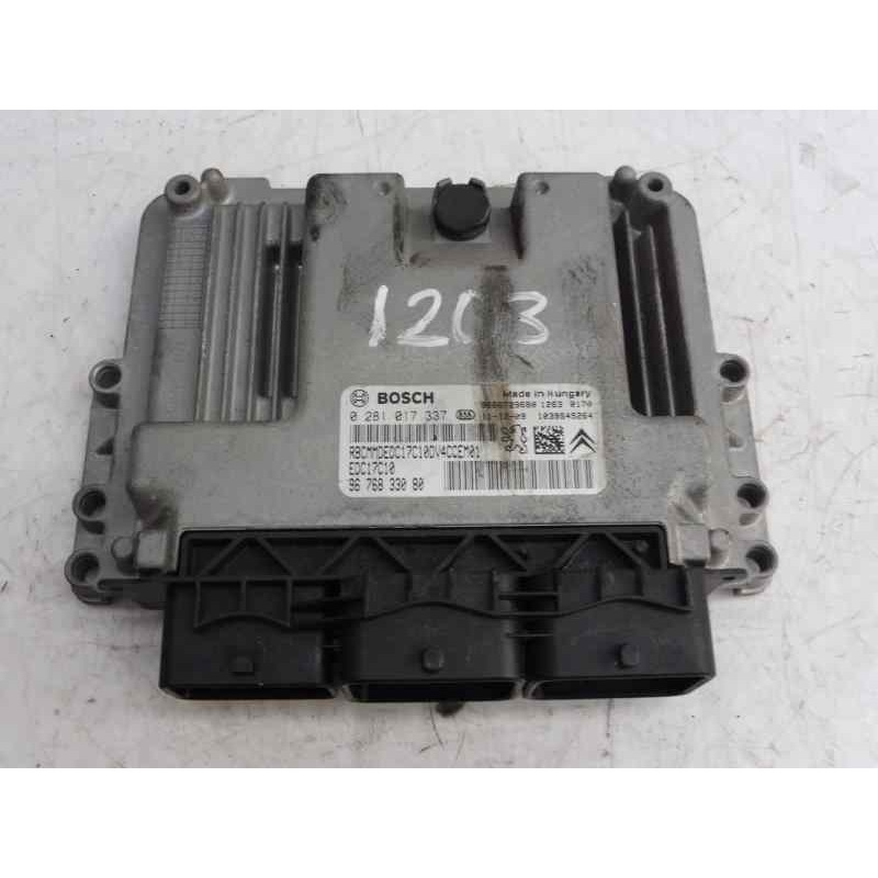 Recambio de centralita motor uce para citroën c3 attraction referencia OEM IAM 9676833080 0281017337 EDC17C10