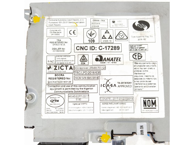 Recambio de sistema navegacion gps para citroën c-elysée shine referencia OEM IAM 9821908880  