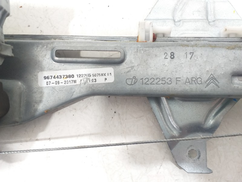 Recambio de elevalunas trasero izquierdo para citroën c-elysée shine referencia OEM IAM 9674437380 9677417580 