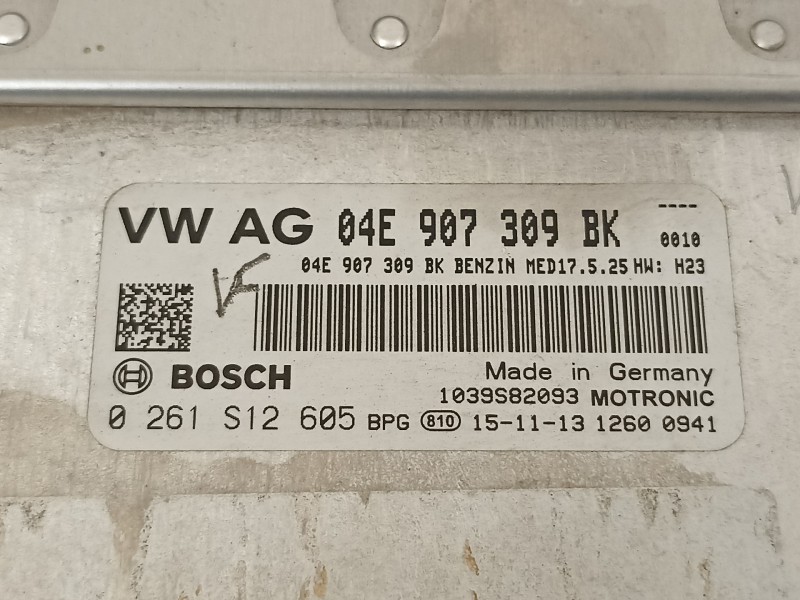 Recambio de centralita motor uce para volkswagen cc (358) basis bluemotiontech referencia OEM IAM 04E907309BK  