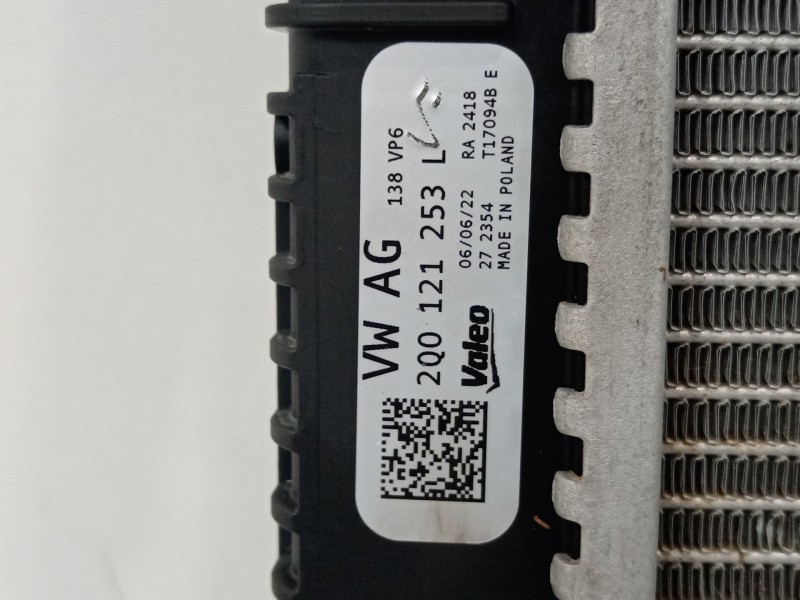 Recambio de radiador agua para seat ibiza (kj1) fr referencia OEM IAM 2Q0121253L  