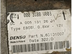 Recambio de motor arranque para smart coupe básico (37kw) referencia OEM IAM 63101007 0003188V003  2