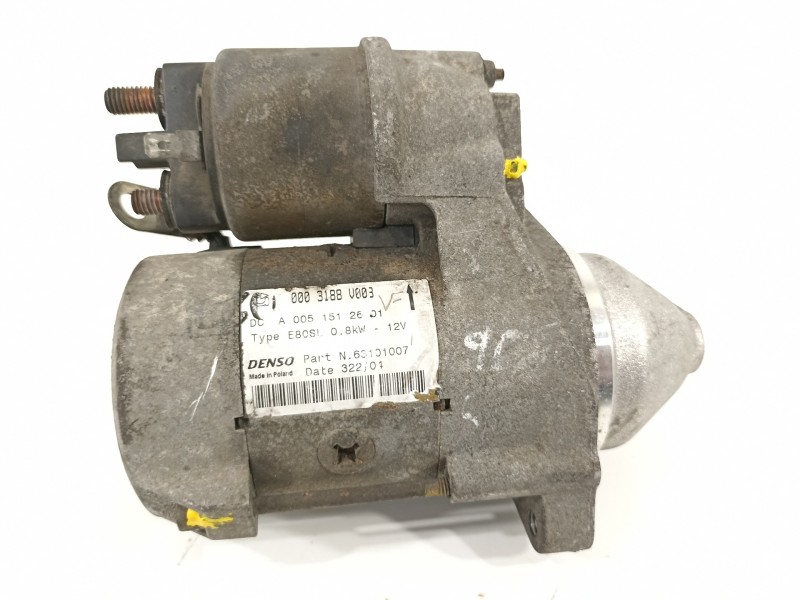 Recambio de motor arranque para smart coupe básico (37kw) referencia OEM IAM 63101007 0003188V003 