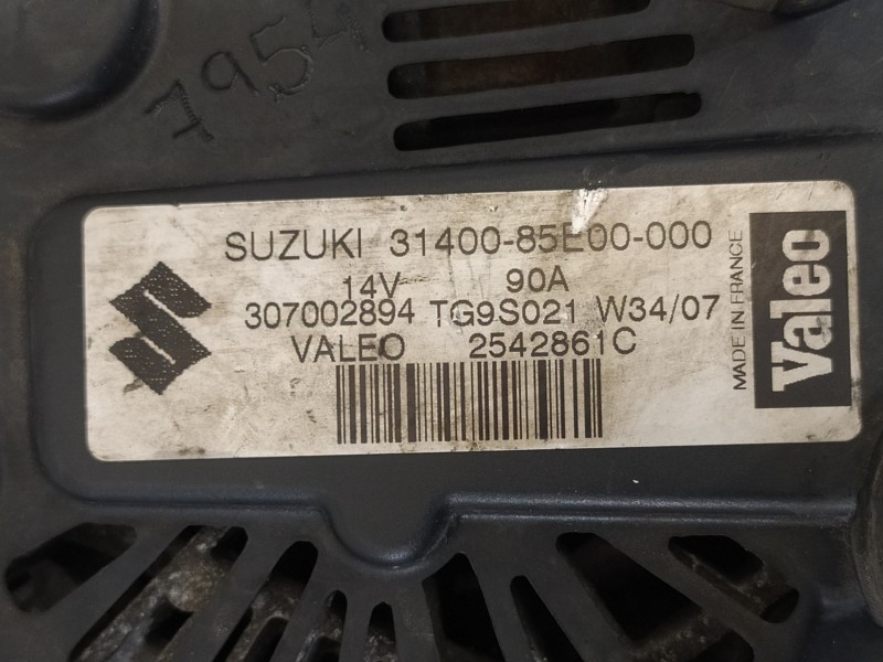 Recambio de alternador para suzuki swift berlina (mz) gl (5-ptas.) referencia OEM IAM 3140085E00 2542861C 307002894