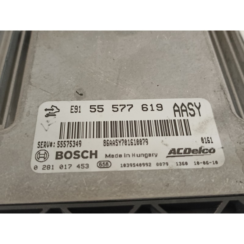 Recambio de centralita motor uce para opel astra j lim. selective business referencia OEM IAM 55577619 0281017453 55575349