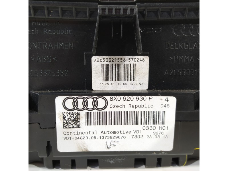 Recambio de cuadro instrumentos para audi a1 (8x) attraction referencia OEM IAM 8X0920930P  