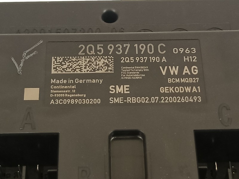 Recambio de modulo confort para seat arona xperience referencia OEM IAM 2Q5937190C 2Q5937190A 