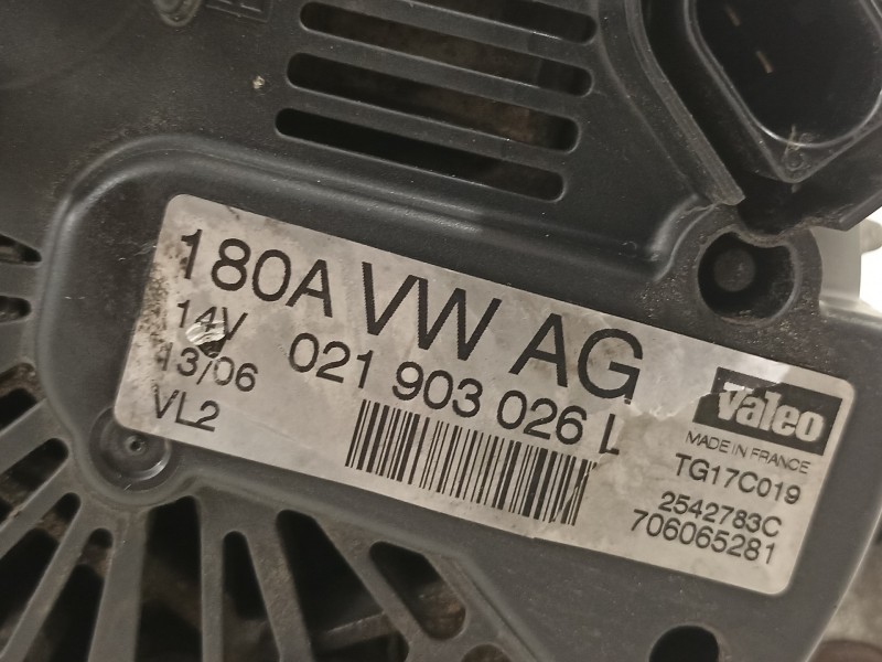 Recambio de alternador para volkswagen passat berlina (3c2) advance referencia OEM IAM 021903026L  