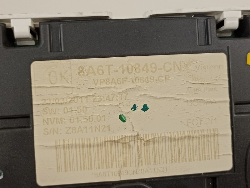 Recambio de cuadro instrumentos para ford fiesta (cb1) ambiente referencia OEM IAM 8A6T10849CN  