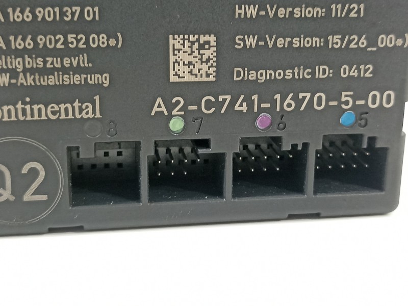 Recambio de modulo confort para mercedes-benz clase b (w246) b 200 cdi (246.208) referencia OEM IAM A1669000218 1669013701 16690