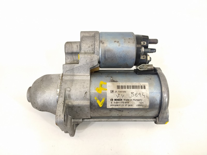 Recambio de motor arranque para opel adam glam ecoflex referencia OEM IAM 25194650 0001170611 