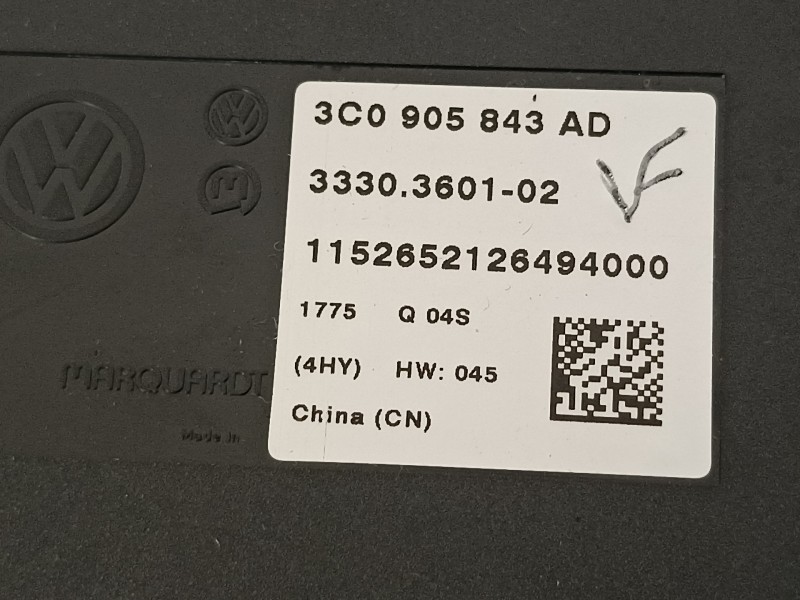 Recambio de conmutador de arranque para volkswagen cc (358) basis bluemotiontech referencia OEM IAM 3C0905843AD  