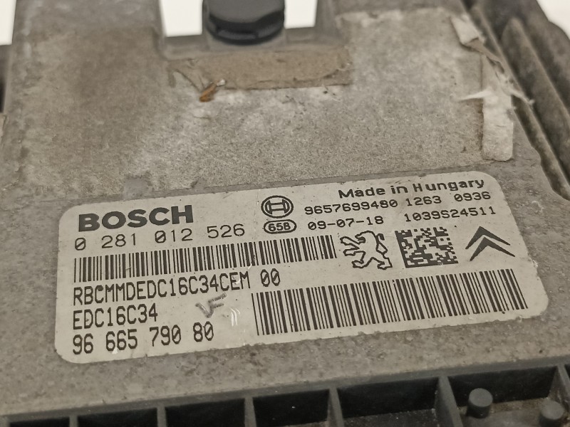 Recambio de centralita motor uce para peugeot 206+ básico referencia OEM IAM 9666579080 281012526 