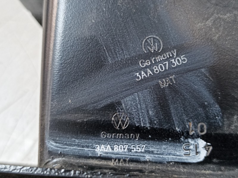 Recambio de refuerzo paragolpes trasero para volkswagen cc (358) basis bluemotiontech referencia OEM IAM 3C0807311 3AA807305 3AA