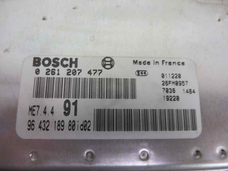 Recambio de centralita motor uce para peugeot 206 cc cc quiksilver referencia OEM IAM 9643218980 0261207477 