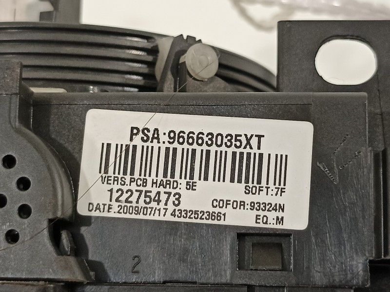 Recambio de mando luces para peugeot 206+ básico referencia OEM IAM 96663035XT  