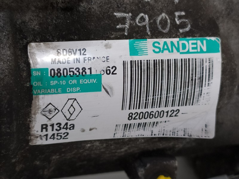 Recambio de compresor aire acondicionado para nissan note (e11e) acenta referencia OEM IAM 8200600122 08053811662 SD6V12