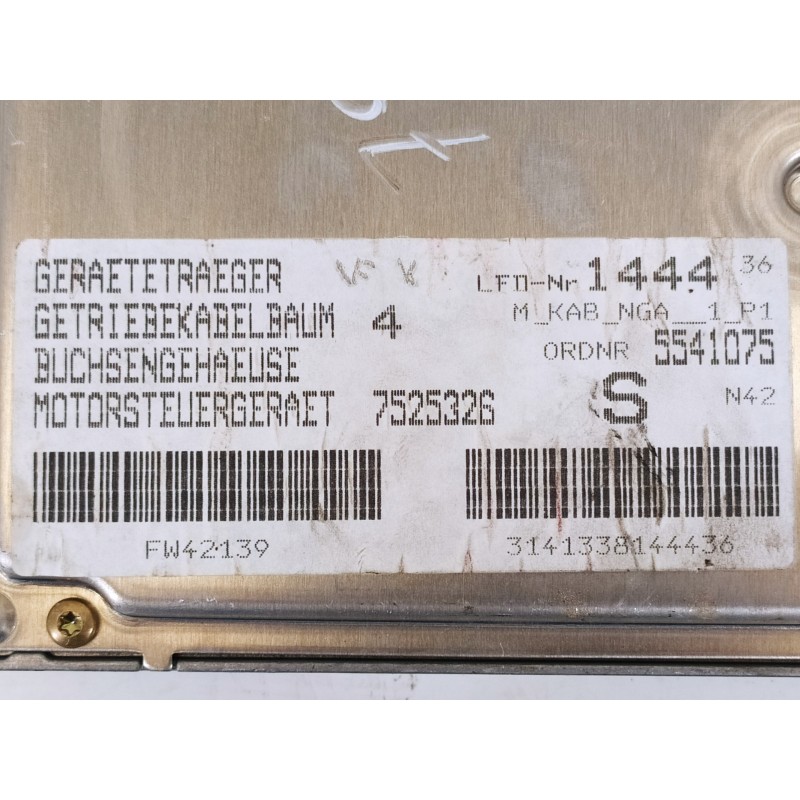 Recambio de centralita motor uce para bmw serie 3 compact (e46) 316ti referencia OEM IAM 7508292 DME7508292 0261209007