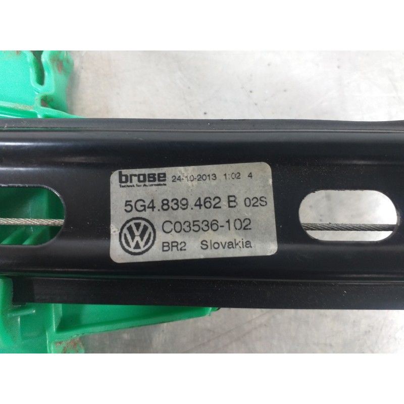 Recambio de elevalunas trasero derecho para volkswagen golf vii lim. gti ´´performance´´ bluemotion referencia OEM IAM 5G4839462