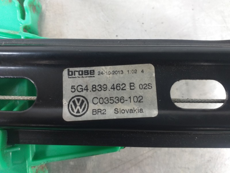 Recambio de elevalunas trasero derecho para volkswagen golf vii lim. gti ´´performance´´ bluemotion referencia OEM IAM 5G4839462