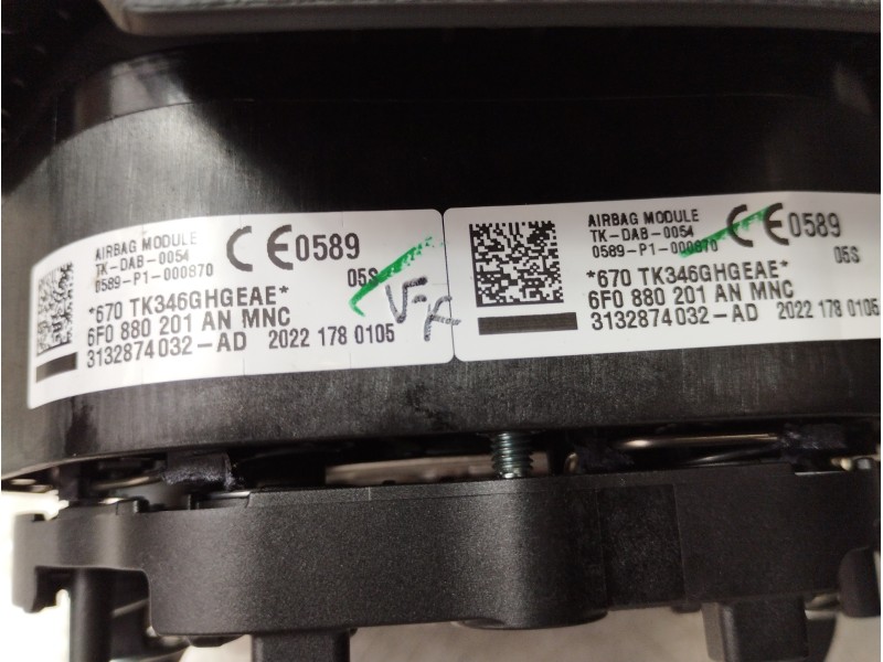 Recambio de kit airbag para seat arona xperience referencia OEM IAM 6F1857075 5QF959655 6F0880201