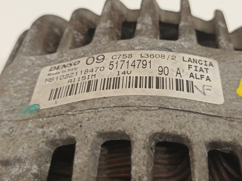 Recambio de alternador para fiat nuova 500 (150) by diesel referencia OEM IAM 51714791  