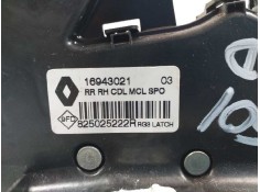 Recambio de cerradura puerta trasera derecha para renault megane iv berlina 5p bose-edition referencia OEM IAM 825025222R 169430 2