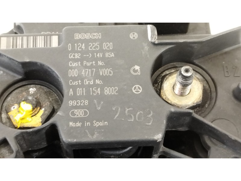 Recambio de alternador para smart coupe cdi referencia OEM IAM A0111548002 0124225020 