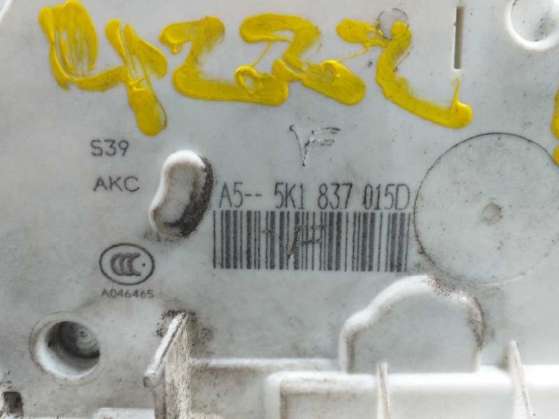 Recambio de cerradura puerta delantera izquierda para volkswagen golf vi (5k1) advance bluemotion referencia OEM IAM 5K1837015D 