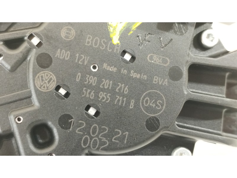 Recambio de motor limpia trasero para volkswagen golf vi (5k1) advance bluemotion referencia OEM IAM 5K6955711B 0390201216 