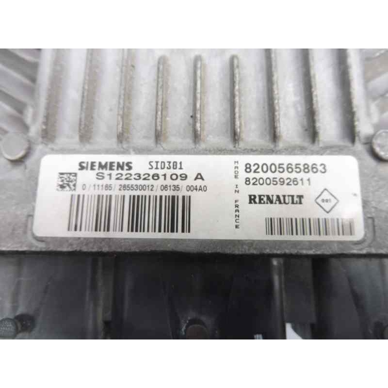 Recambio de centralita motor uce para renault megane ii berlina 5p emotion referencia OEM IAM 8200565863 8200592611 S122326109
