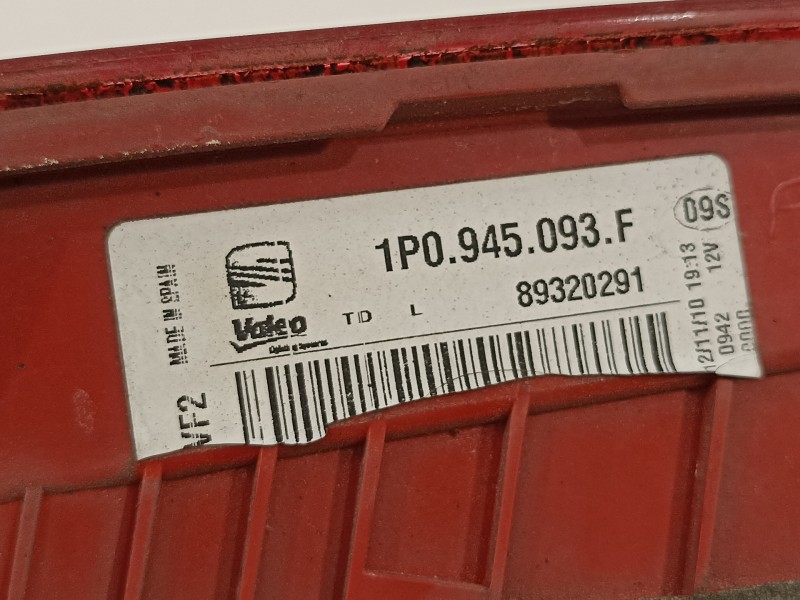 Recambio de piloto trasero izquierdo en porton para seat leon (1p1) reference referencia OEM IAM 1P0945093F  