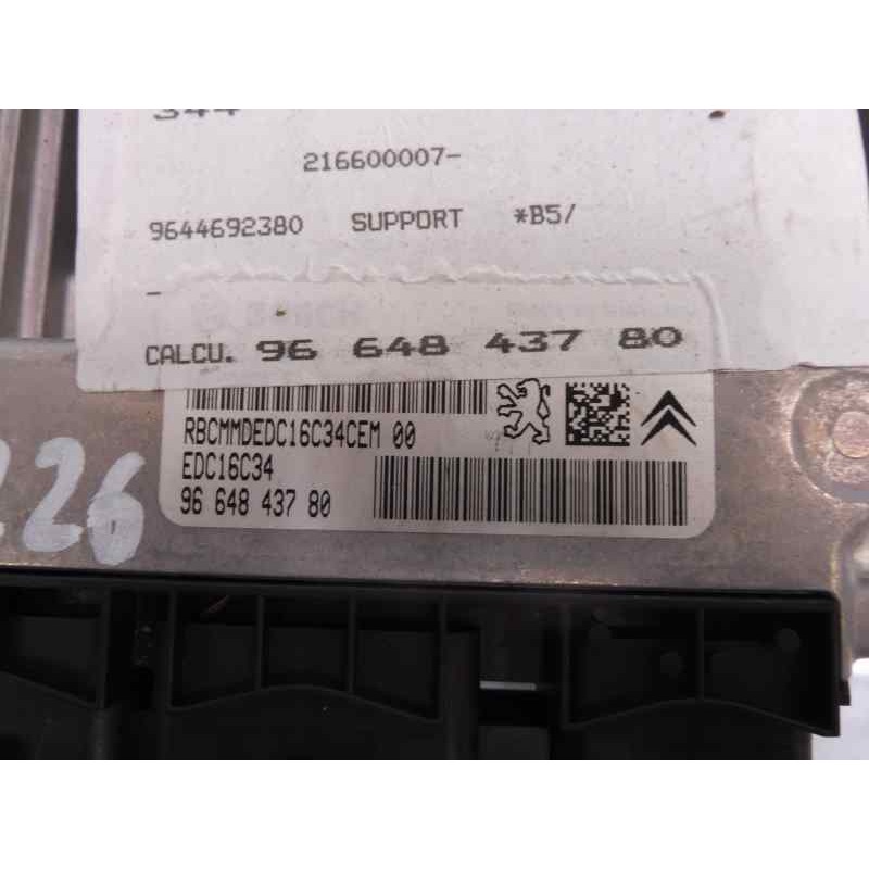 Recambio de centralita motor uce para citroën c4 berlina cool referencia OEM IAM 9664843780 EDC16C34 