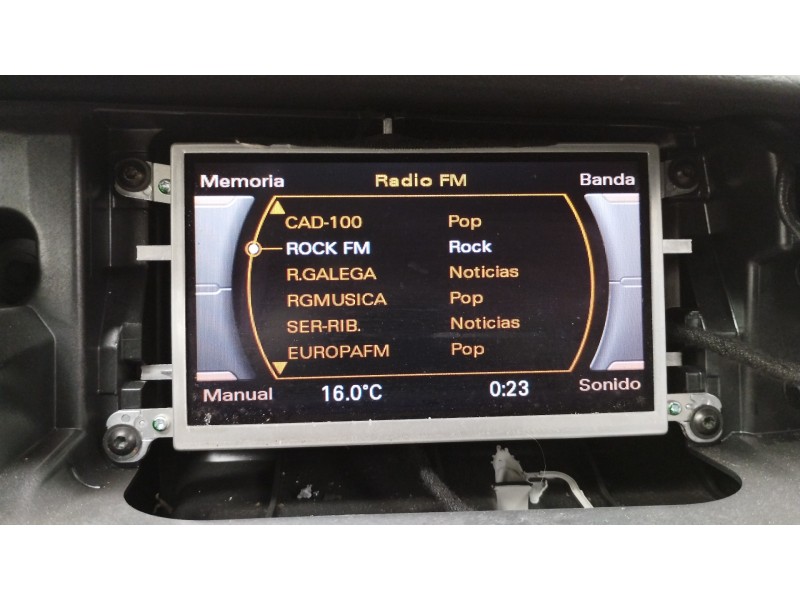 Recambio de pantalla multifuncion para audi a4 ber. (b8) básico referencia OEM IAM 8T0919603F  