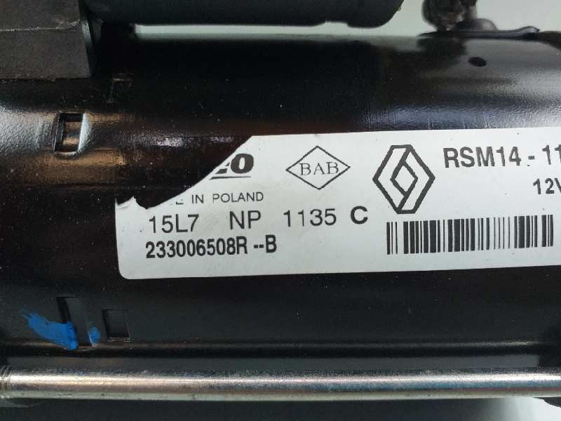 Recambio de motor arranque para dacia dokker express essential referencia OEM IAM 233006508R  