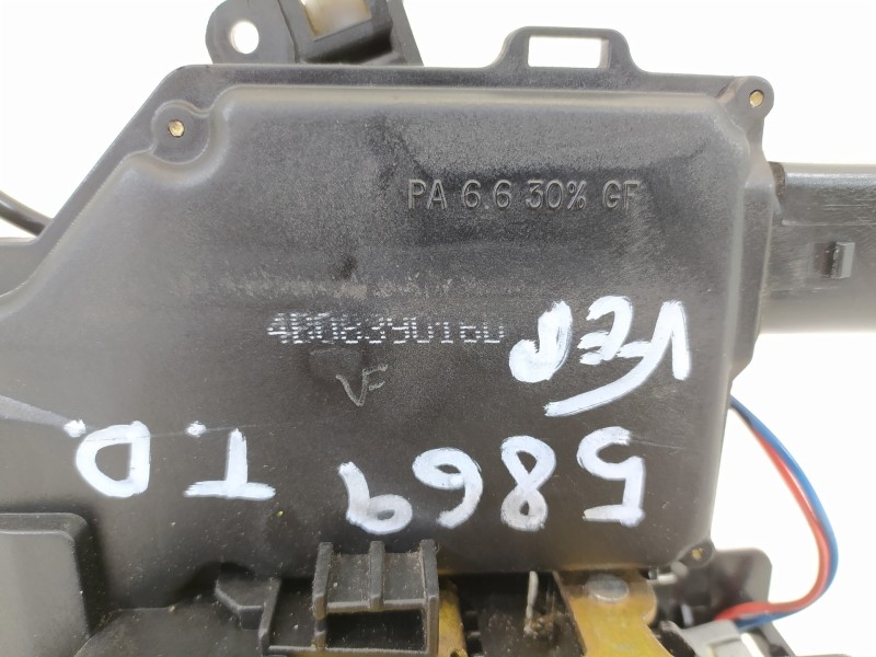 Recambio de cerradura puerta trasera derecha para audi a4 berlina (8e) 1.8 t referencia OEM IAM 4B0839016D  