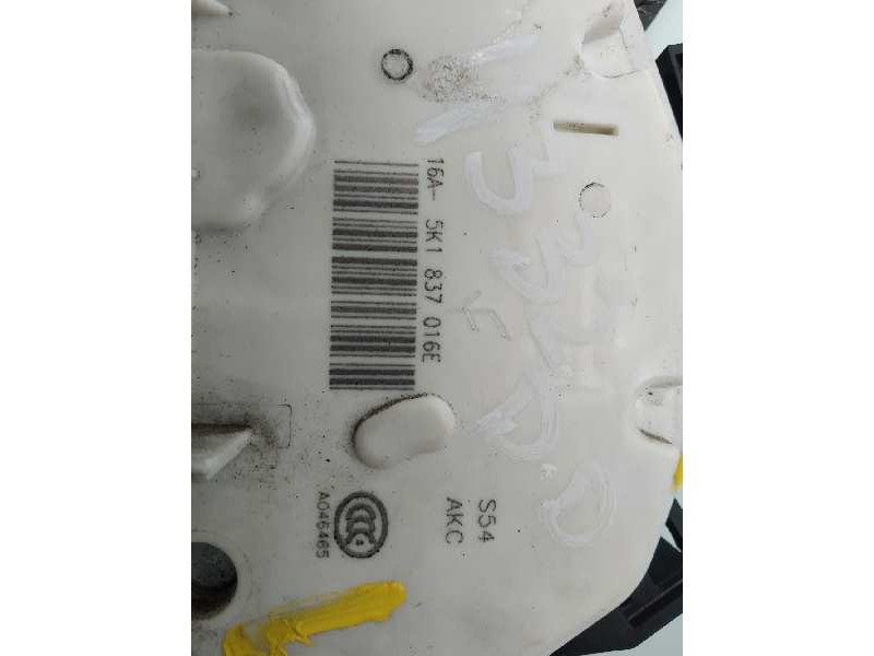 Recambio de cerradura puerta delantera derecha para volkswagen golf vii lim. business bluemotion tech. referencia OEM IAM 5K1837