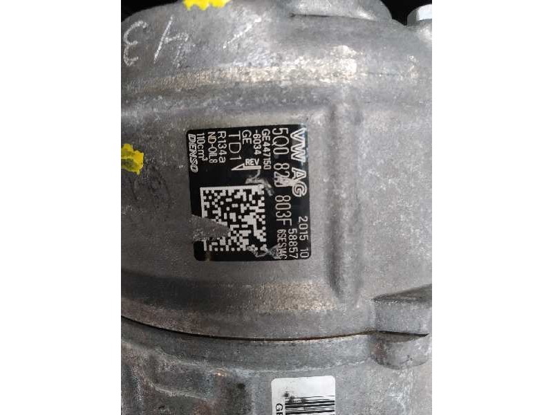 Recambio de compresor aire acondicionado para volkswagen golf vii lim. business bluemotion tech. referencia OEM IAM 5Q0820803F G