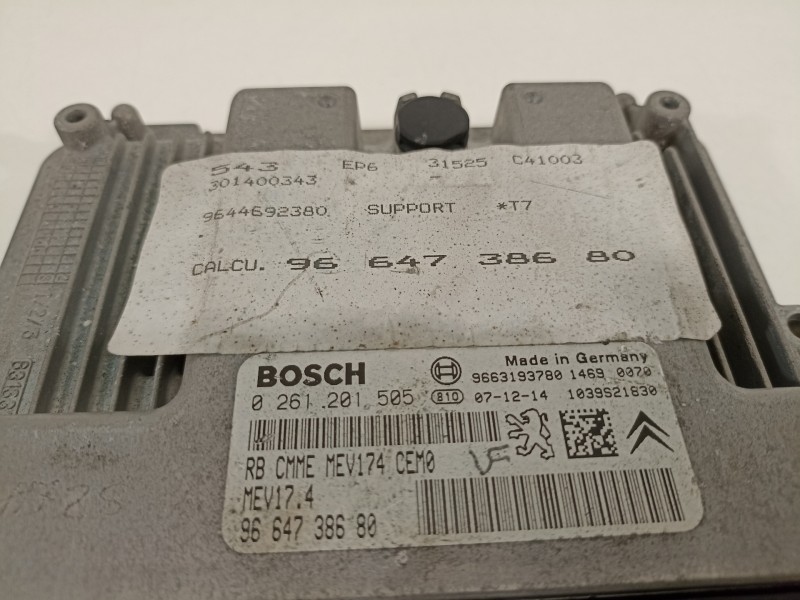 Recambio de centralita motor uce para peugeot 308 confort referencia OEM IAM 9664738680 0261201505 