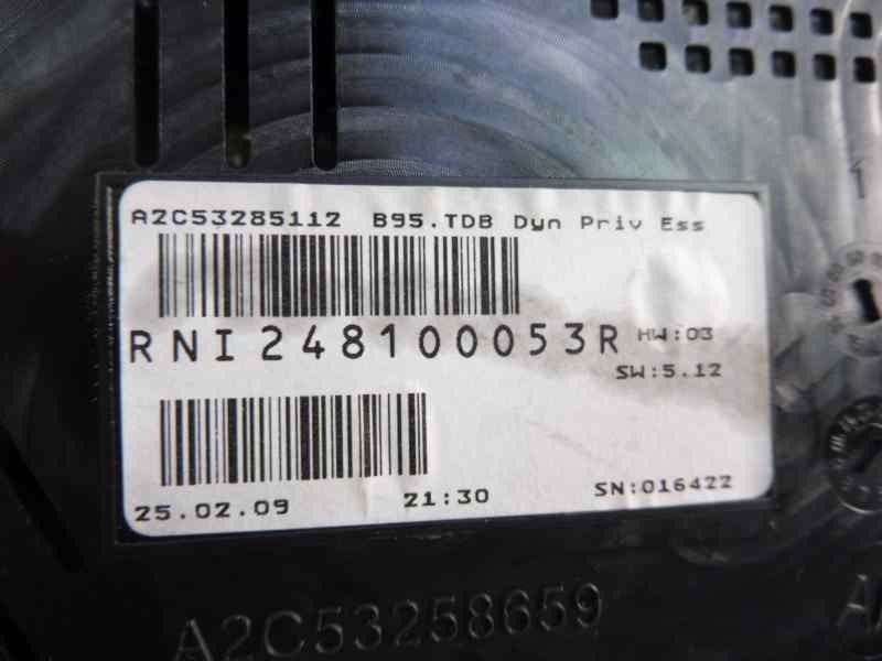 Recambio de cuadro instrumentos para renault megane iii berlina 5 p dynamique referencia OEM IAM 248100053R  
