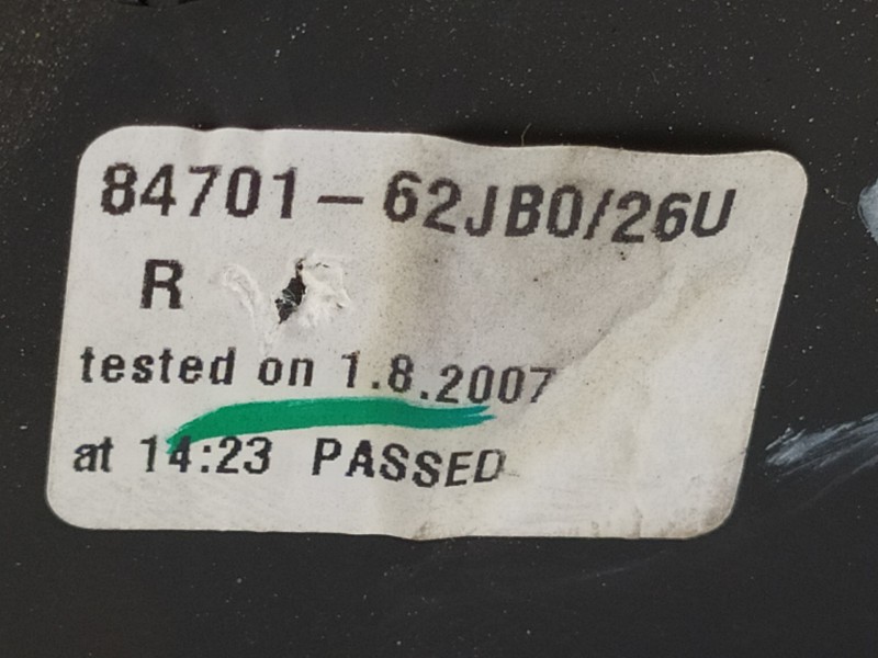 Recambio de retrovisor derecho para suzuki swift berlina (mz) gl (3-ptas.) referencia OEM IAM 8470162JB0  