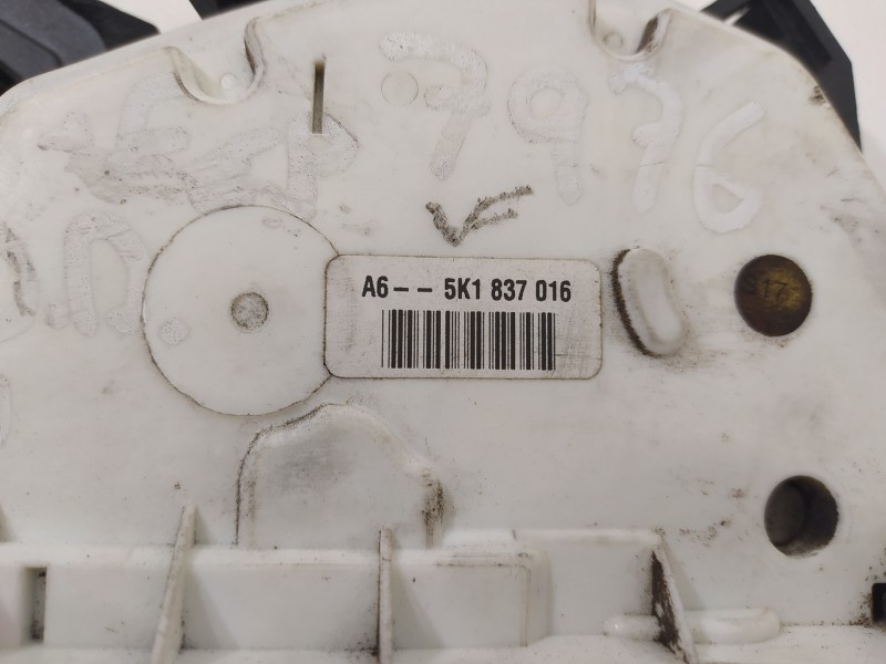 Recambio de cerradura puerta delantera derecha para volkswagen golf vi (5k1) advance referencia OEM IAM 5K1837016  